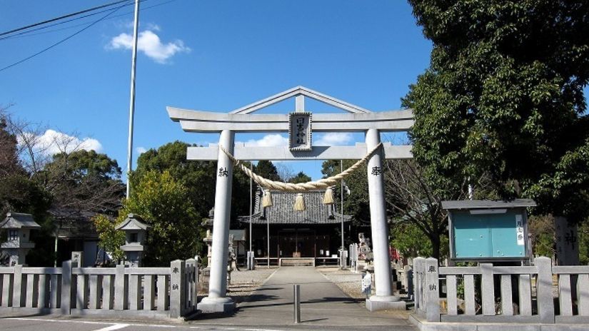 上地八幡宮の近隣の神社の美合日吉神社